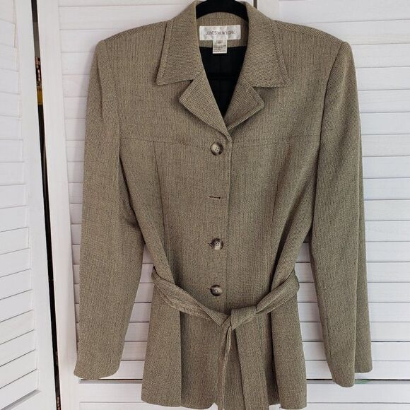Jones of New York Belted Blazer Size 10 - Picture 1 of 7